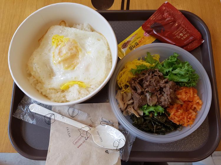 한솥도시락 시골제육 두부강된장 비빔밥