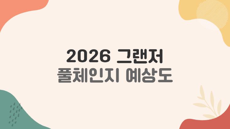 2026 그랜저 풀체인지 예상도, 진짜 이렇게 나오나