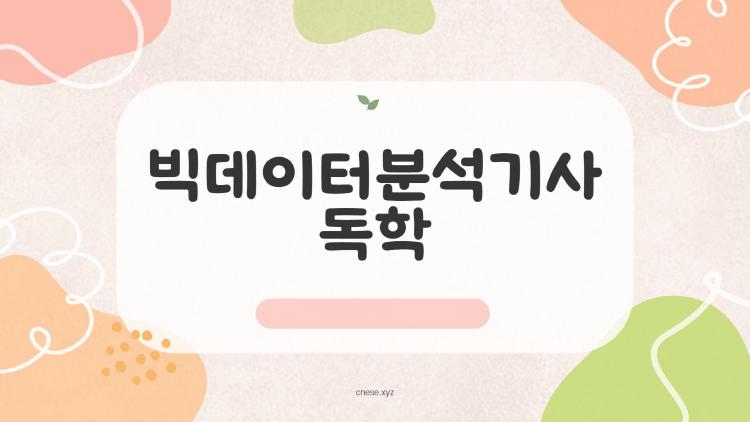 빅데이터분석기사 독학, 비전공자도 1개월 만에 붙는 비밀 방법