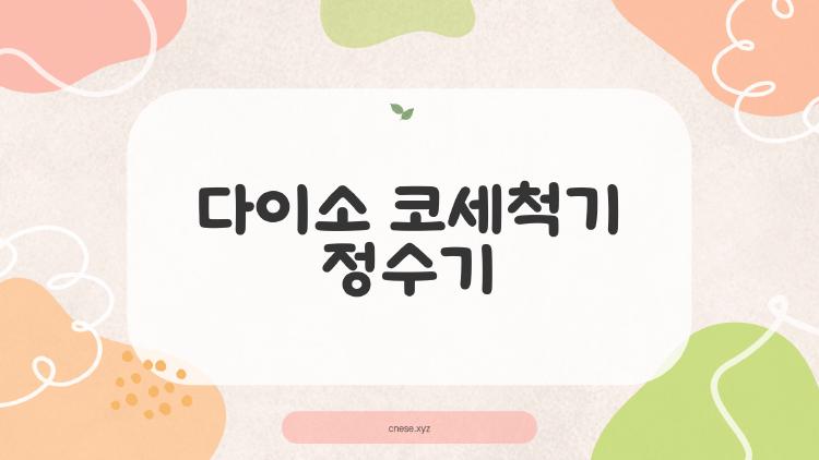 다이소 코세척기 정수기, 비염 잡는 2천원 마법템 진짜야?