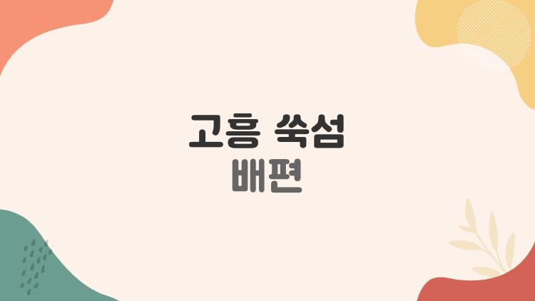 고흥 쑥섬 배편, 예약 없이 갔다가 충격받은 이유