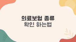 의료보험 종류 확인 하는법, 앱 하나면 1분 만에 끝